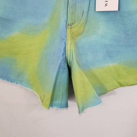 WeWoreWhat Tie-Dye Denim Cut Off Shorts NWT Size 26 Revolve jean shorts - Picture 5 of 8